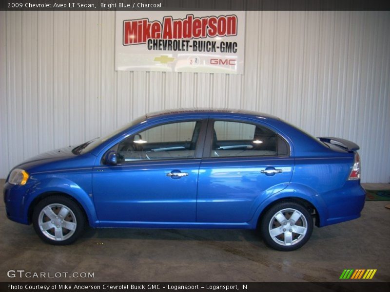 Bright Blue / Charcoal 2009 Chevrolet Aveo LT Sedan