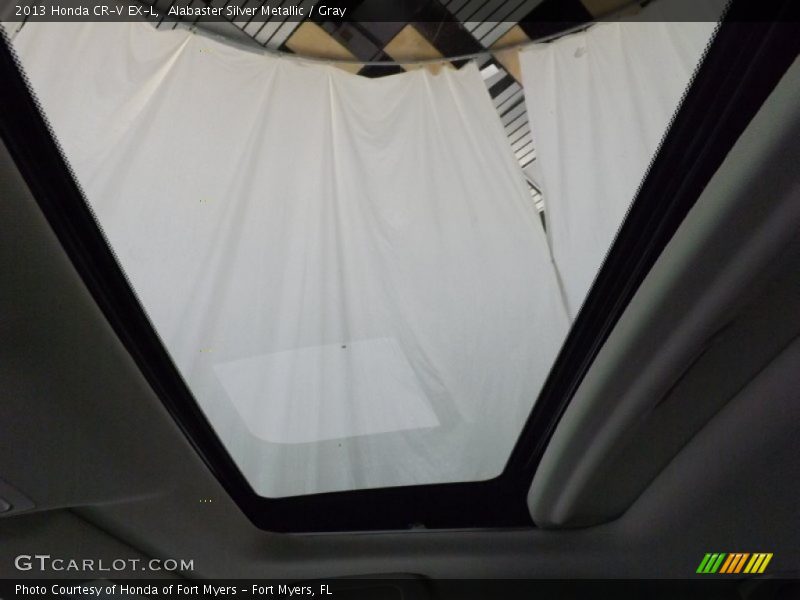 Alabaster Silver Metallic / Gray 2013 Honda CR-V EX-L