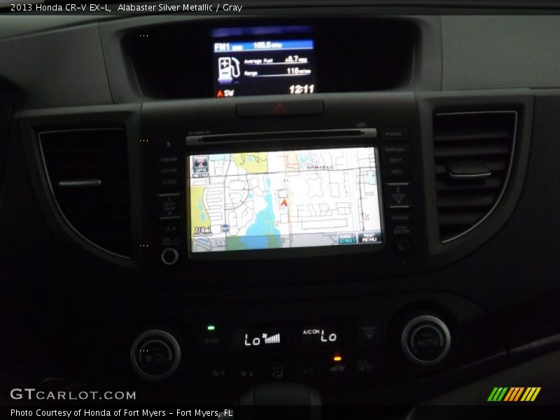 Alabaster Silver Metallic / Gray 2013 Honda CR-V EX-L