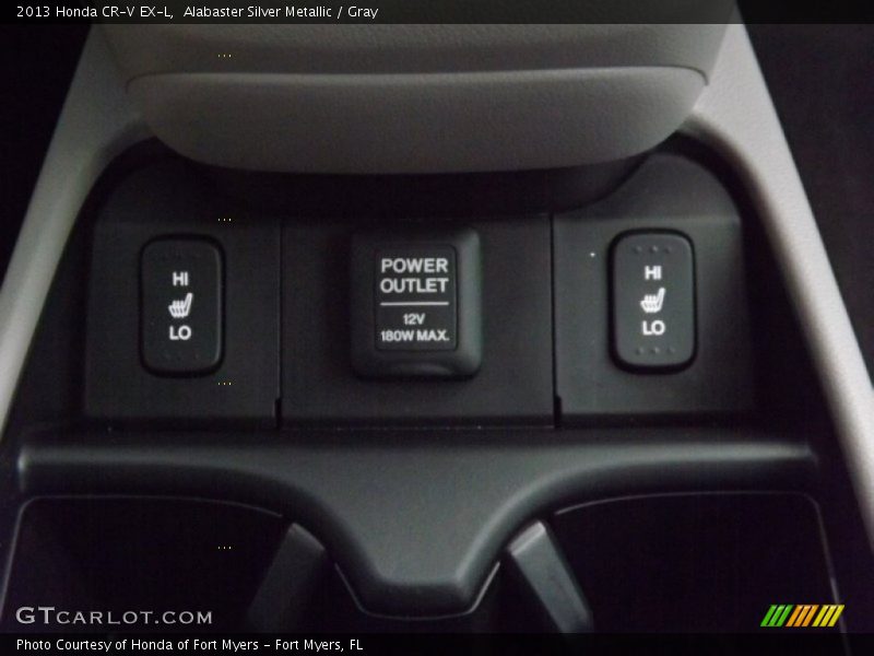 Alabaster Silver Metallic / Gray 2013 Honda CR-V EX-L