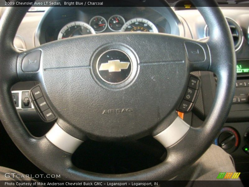 Bright Blue / Charcoal 2009 Chevrolet Aveo LT Sedan