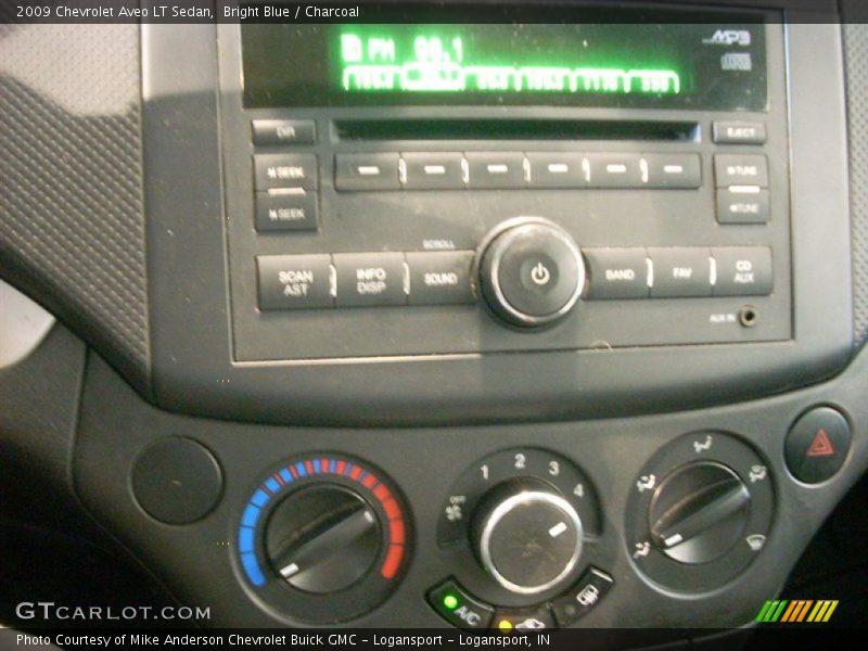 Bright Blue / Charcoal 2009 Chevrolet Aveo LT Sedan
