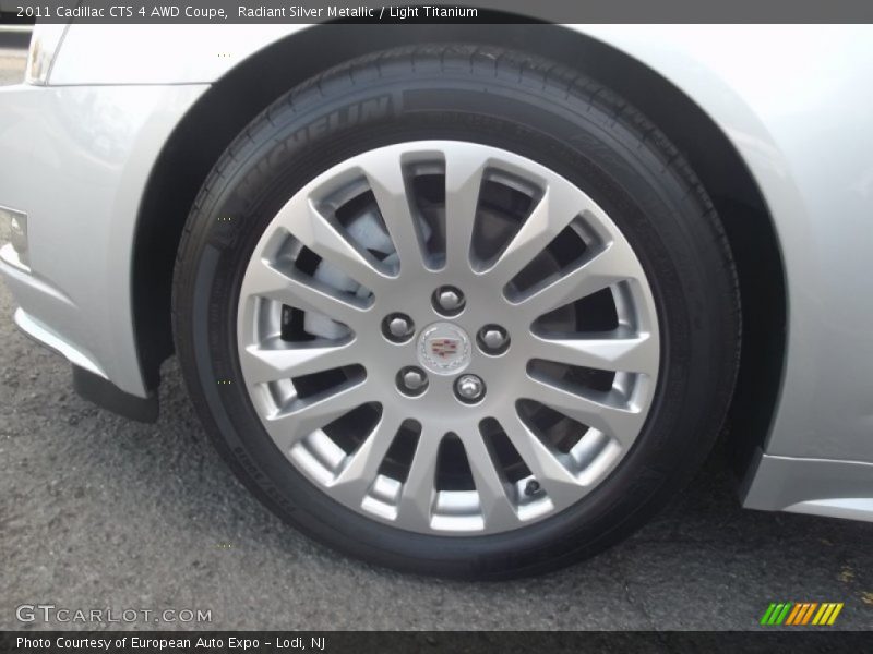 Radiant Silver Metallic / Light Titanium 2011 Cadillac CTS 4 AWD Coupe