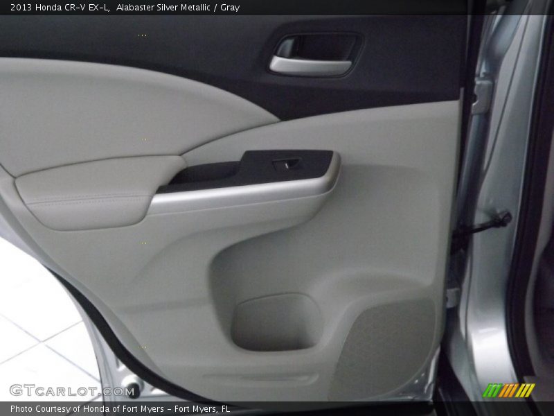 Alabaster Silver Metallic / Gray 2013 Honda CR-V EX-L