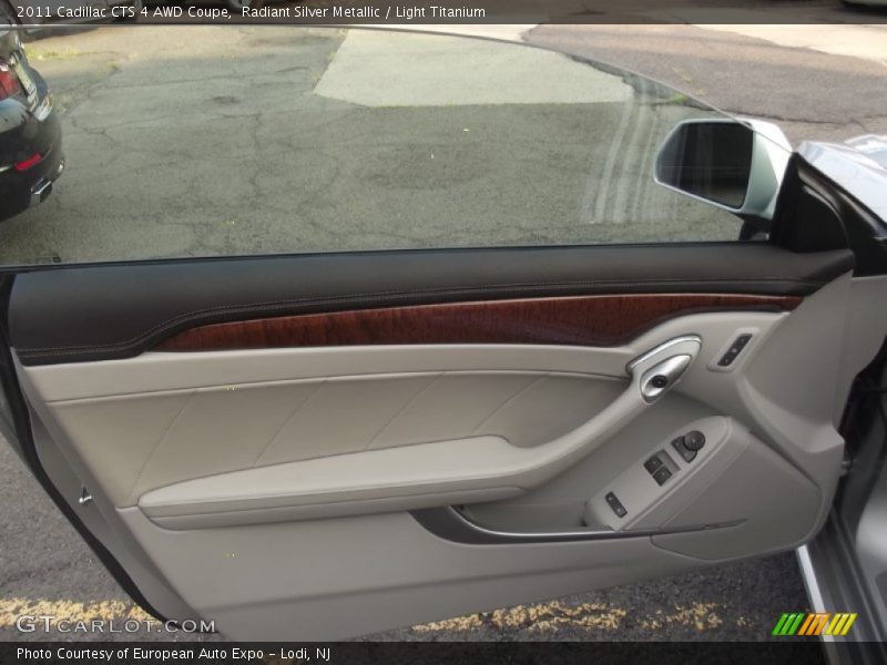 Radiant Silver Metallic / Light Titanium 2011 Cadillac CTS 4 AWD Coupe