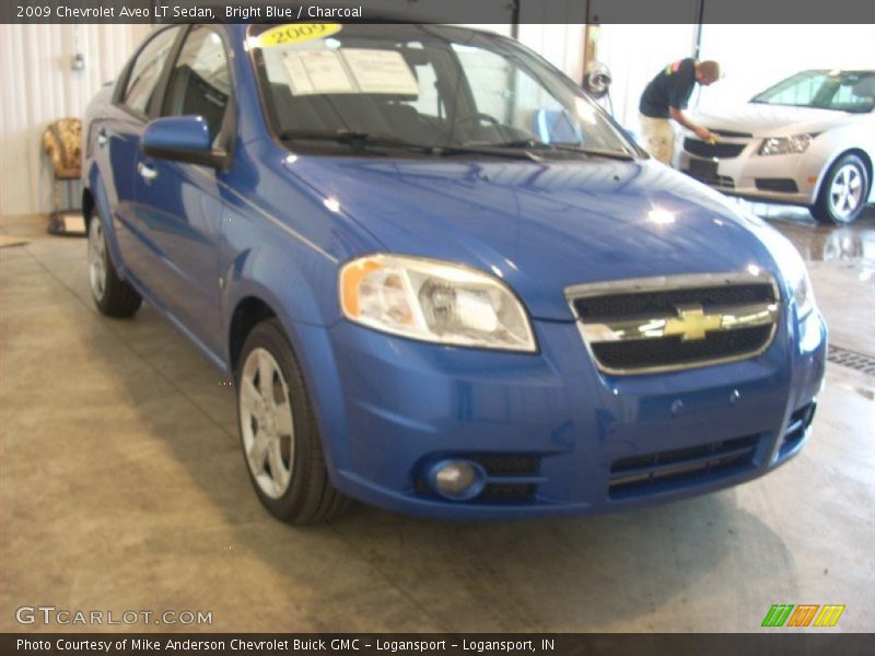 Bright Blue / Charcoal 2009 Chevrolet Aveo LT Sedan