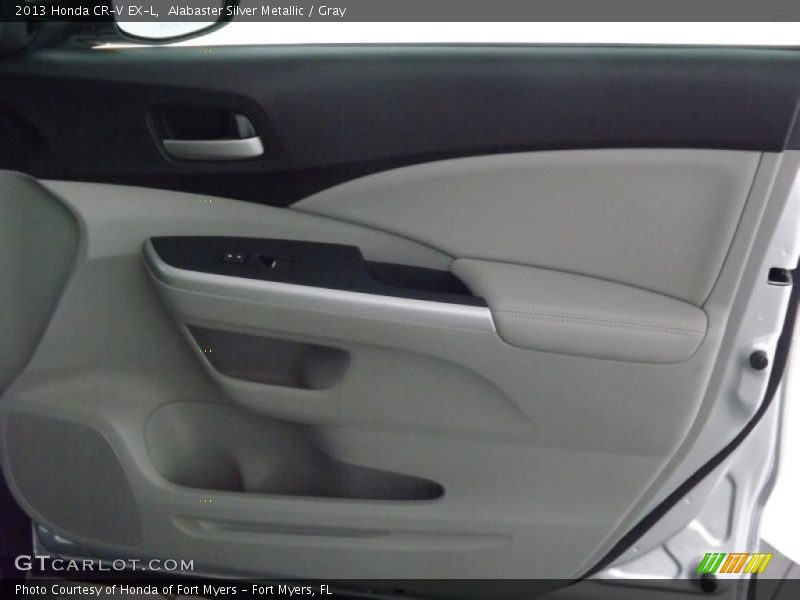 Alabaster Silver Metallic / Gray 2013 Honda CR-V EX-L