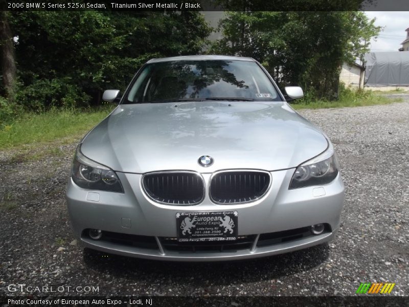 Titanium Silver Metallic / Black 2006 BMW 5 Series 525xi Sedan