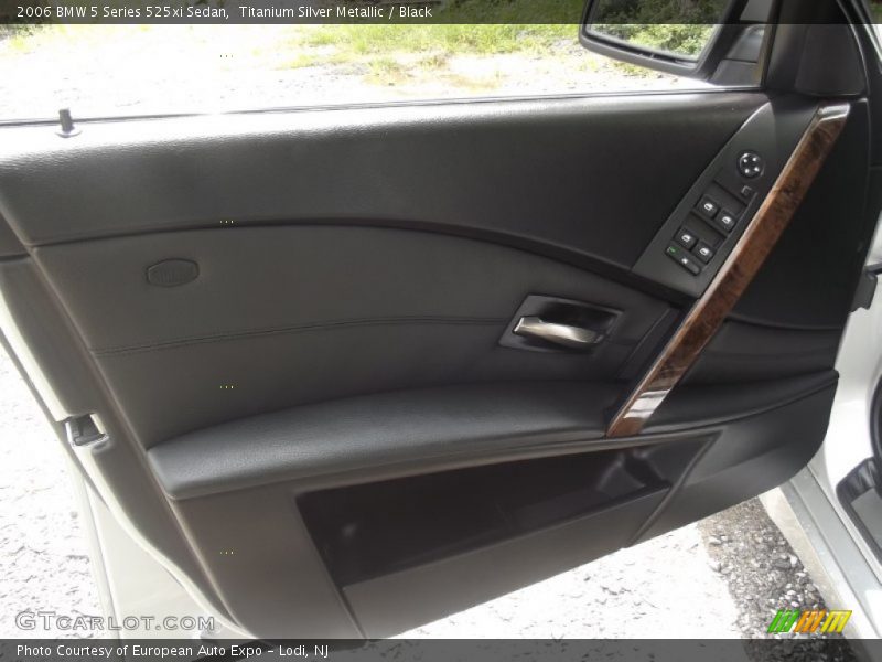 Titanium Silver Metallic / Black 2006 BMW 5 Series 525xi Sedan