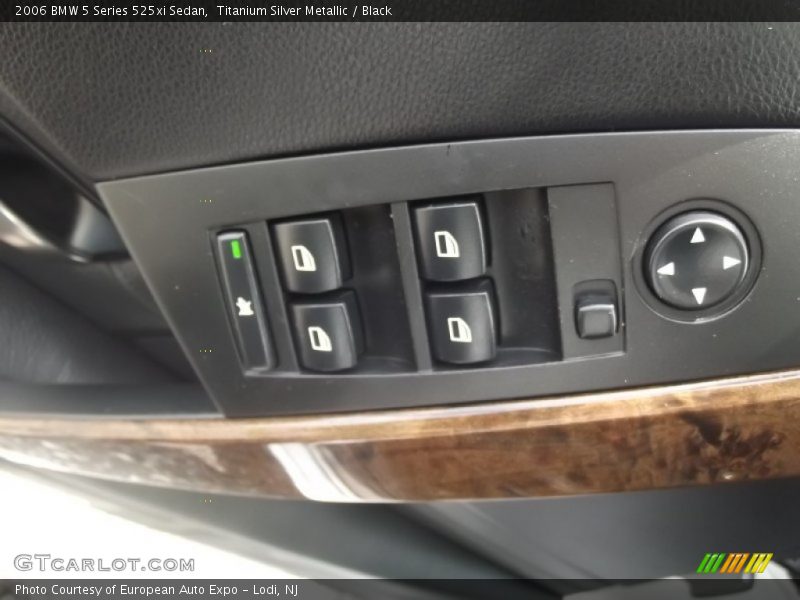 Titanium Silver Metallic / Black 2006 BMW 5 Series 525xi Sedan