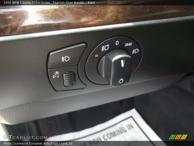 Titanium Silver Metallic / Black 2006 BMW 5 Series 525xi Sedan