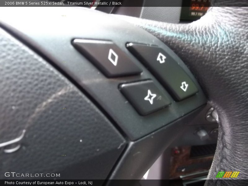 Titanium Silver Metallic / Black 2006 BMW 5 Series 525xi Sedan
