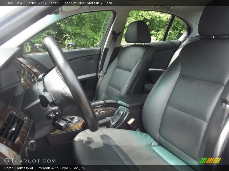 Titanium Silver Metallic / Black 2006 BMW 5 Series 525xi Sedan