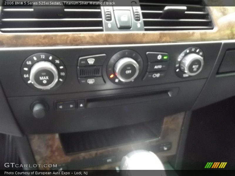 Titanium Silver Metallic / Black 2006 BMW 5 Series 525xi Sedan