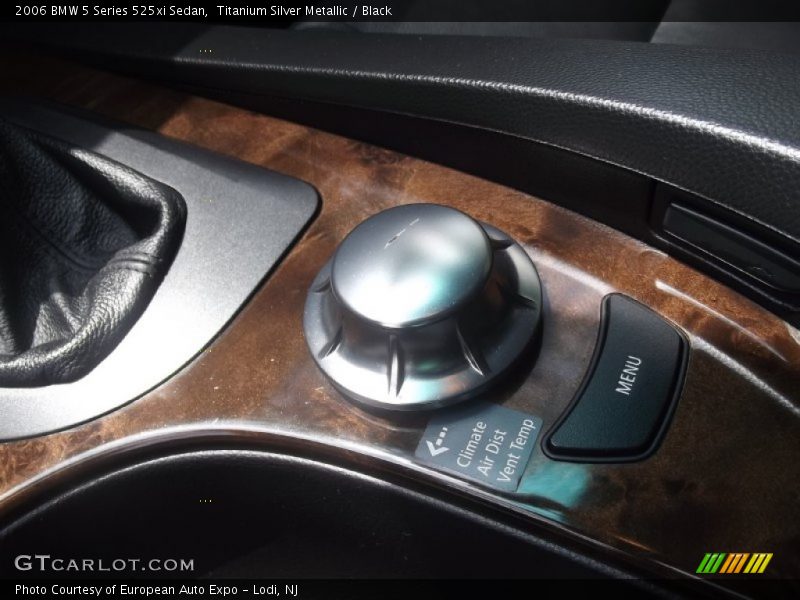Titanium Silver Metallic / Black 2006 BMW 5 Series 525xi Sedan