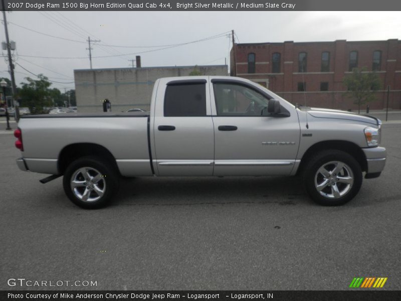 Bright Silver Metallic / Medium Slate Gray 2007 Dodge Ram 1500 Big Horn Edition Quad Cab 4x4