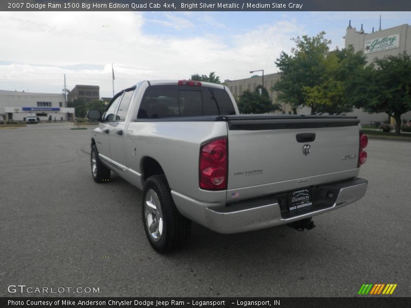 Bright Silver Metallic / Medium Slate Gray 2007 Dodge Ram 1500 Big Horn Edition Quad Cab 4x4