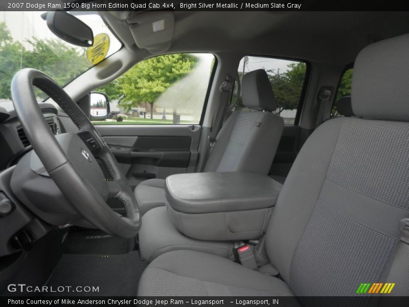 Bright Silver Metallic / Medium Slate Gray 2007 Dodge Ram 1500 Big Horn Edition Quad Cab 4x4