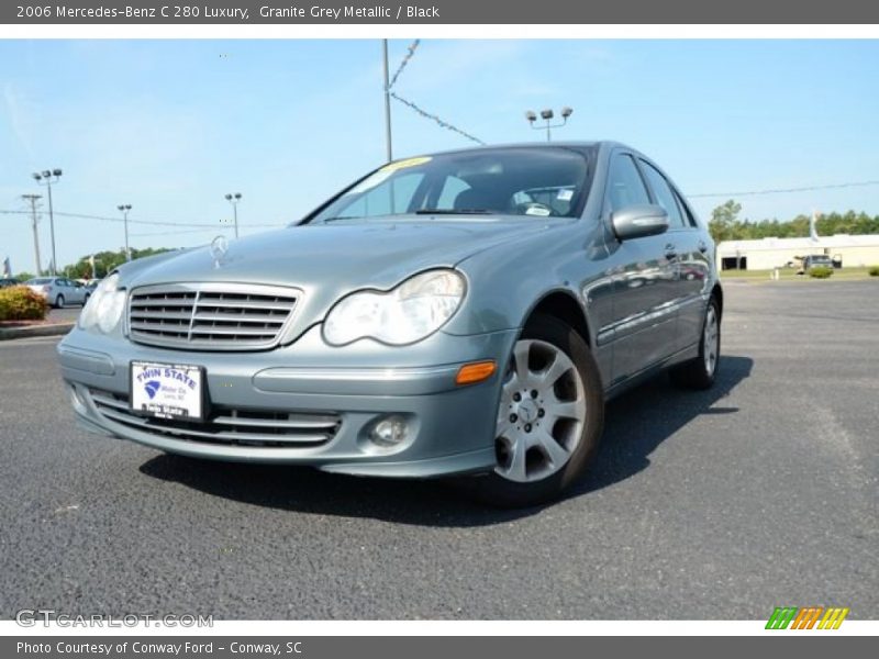 Granite Grey Metallic / Black 2006 Mercedes-Benz C 280 Luxury