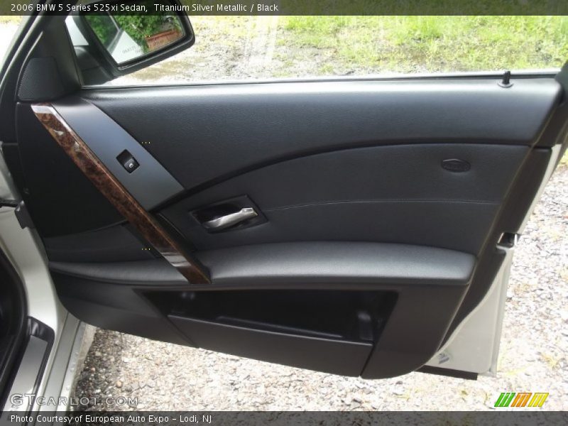 Titanium Silver Metallic / Black 2006 BMW 5 Series 525xi Sedan