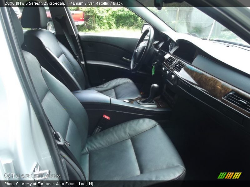 Titanium Silver Metallic / Black 2006 BMW 5 Series 525xi Sedan
