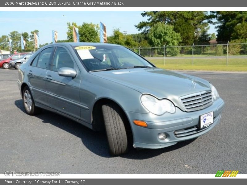 Granite Grey Metallic / Black 2006 Mercedes-Benz C 280 Luxury
