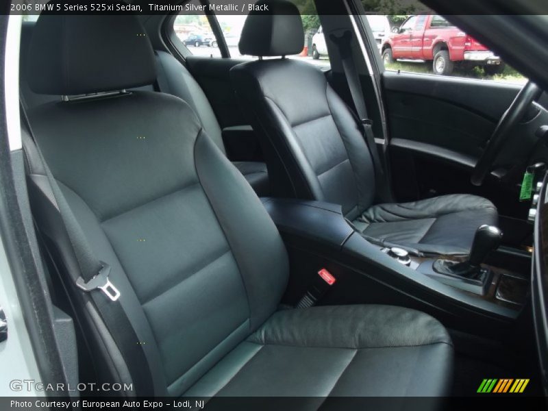 Titanium Silver Metallic / Black 2006 BMW 5 Series 525xi Sedan