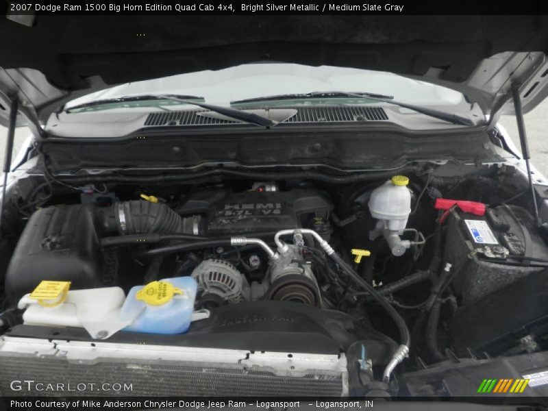 Bright Silver Metallic / Medium Slate Gray 2007 Dodge Ram 1500 Big Horn Edition Quad Cab 4x4