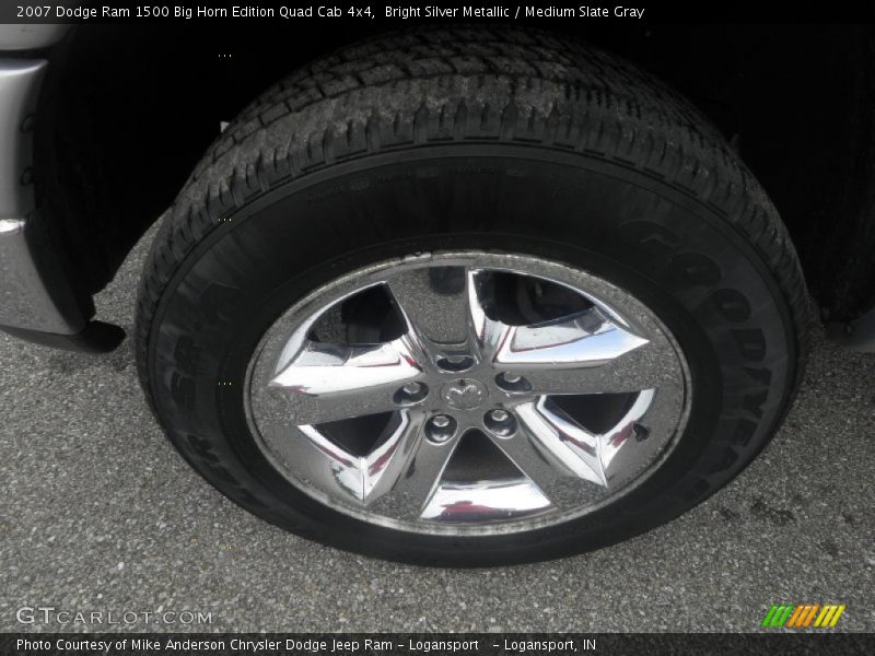 Bright Silver Metallic / Medium Slate Gray 2007 Dodge Ram 1500 Big Horn Edition Quad Cab 4x4