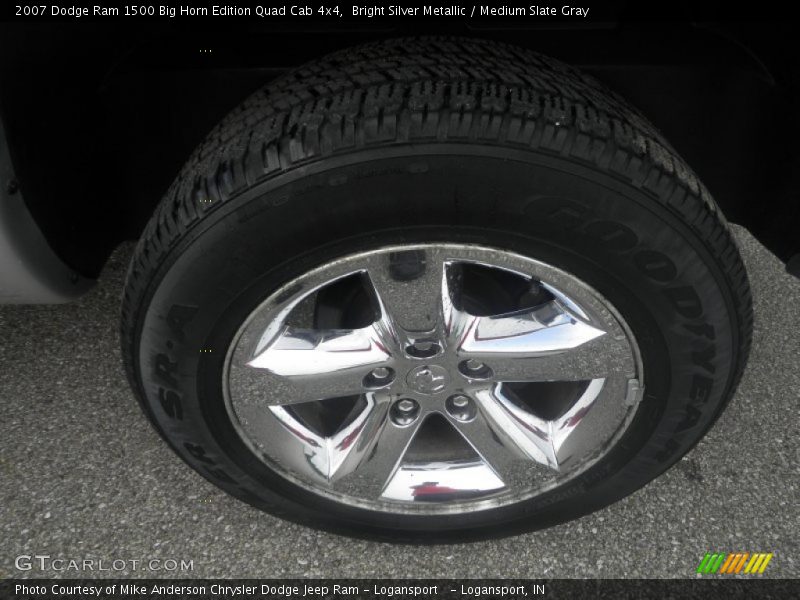 Bright Silver Metallic / Medium Slate Gray 2007 Dodge Ram 1500 Big Horn Edition Quad Cab 4x4