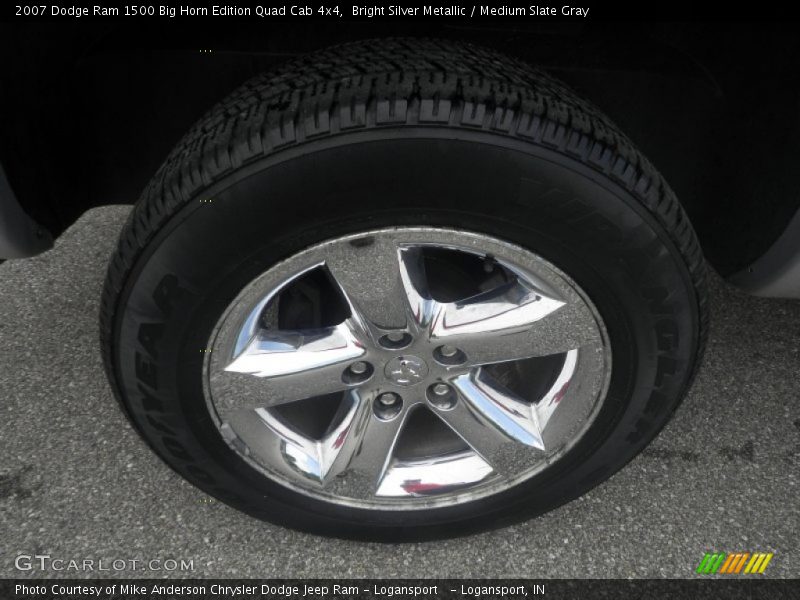 Bright Silver Metallic / Medium Slate Gray 2007 Dodge Ram 1500 Big Horn Edition Quad Cab 4x4