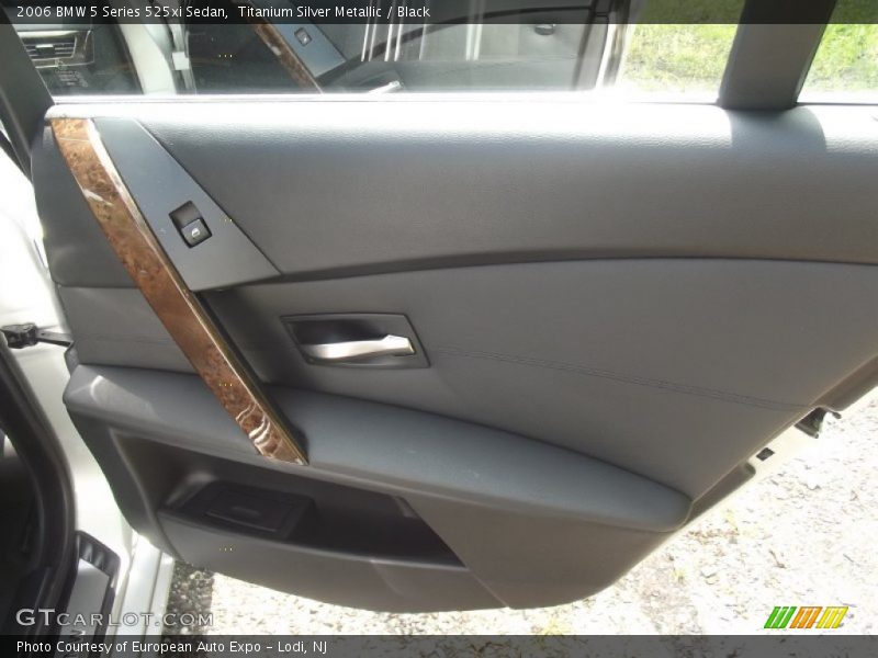 Titanium Silver Metallic / Black 2006 BMW 5 Series 525xi Sedan