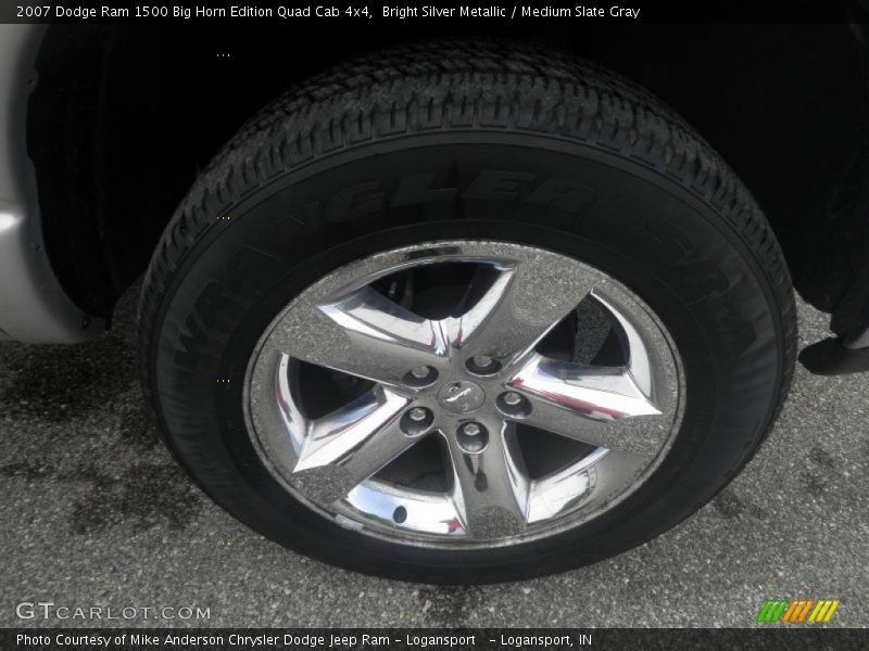 Bright Silver Metallic / Medium Slate Gray 2007 Dodge Ram 1500 Big Horn Edition Quad Cab 4x4