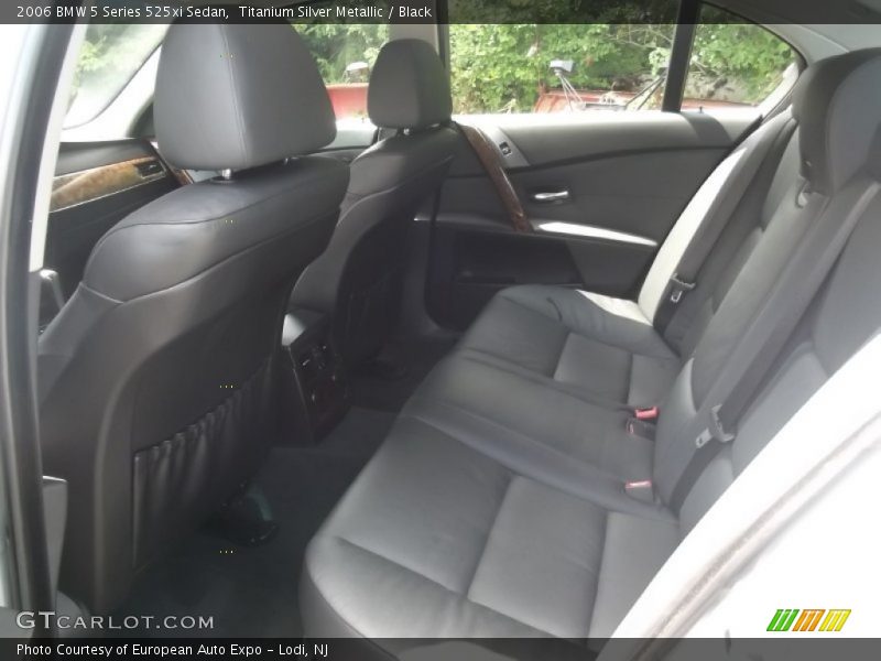 Titanium Silver Metallic / Black 2006 BMW 5 Series 525xi Sedan