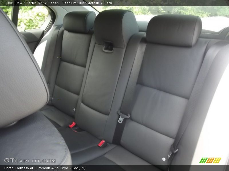 Titanium Silver Metallic / Black 2006 BMW 5 Series 525xi Sedan