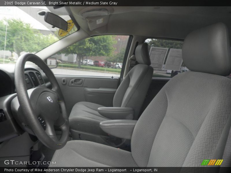 Bright Silver Metallic / Medium Slate Gray 2005 Dodge Caravan SE