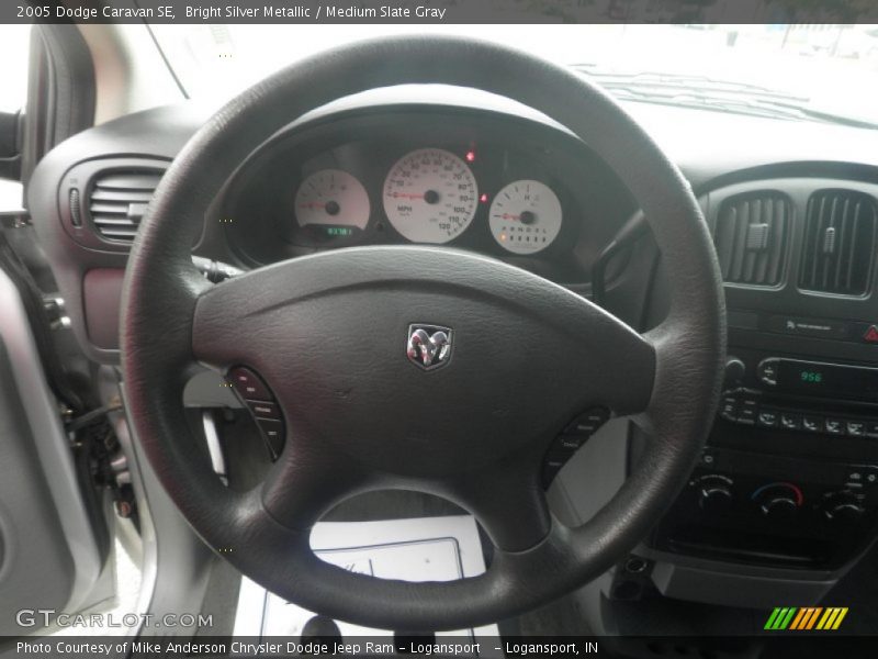 Bright Silver Metallic / Medium Slate Gray 2005 Dodge Caravan SE