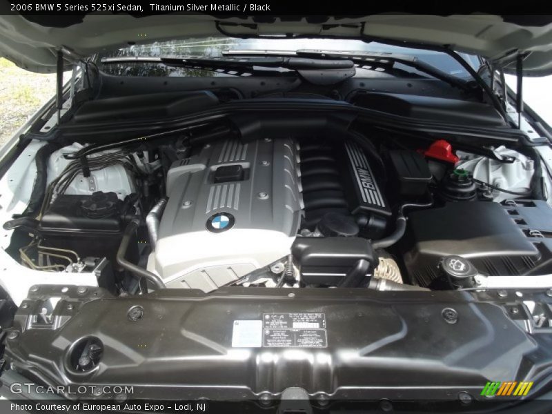 Titanium Silver Metallic / Black 2006 BMW 5 Series 525xi Sedan