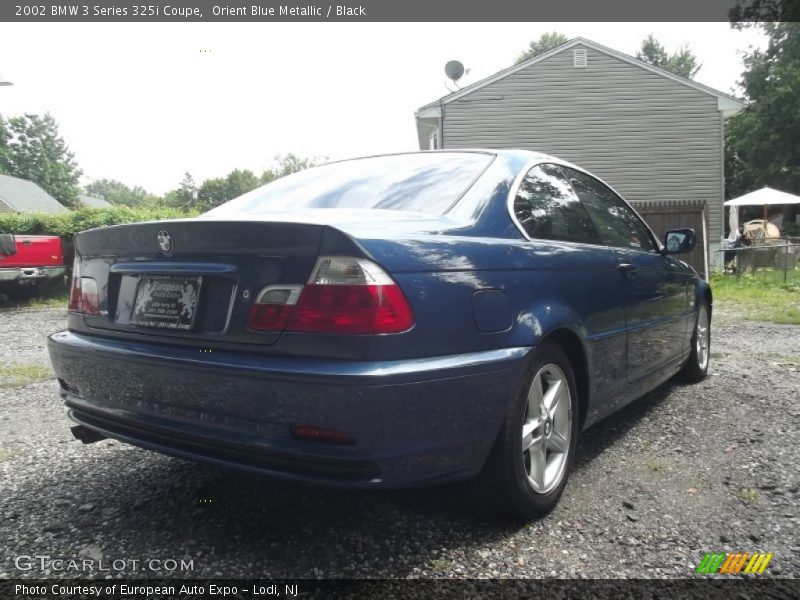 Orient Blue Metallic / Black 2002 BMW 3 Series 325i Coupe