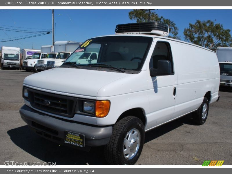 Oxford White / Medium Flint Grey 2006 Ford E Series Van E350 Commercial Extended