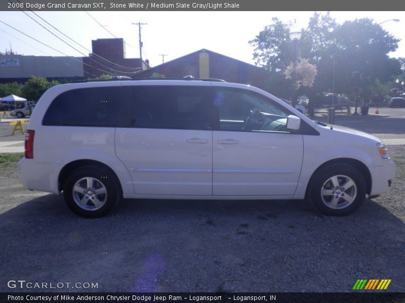 Stone White / Medium Slate Gray/Light Shale 2008 Dodge Grand Caravan SXT