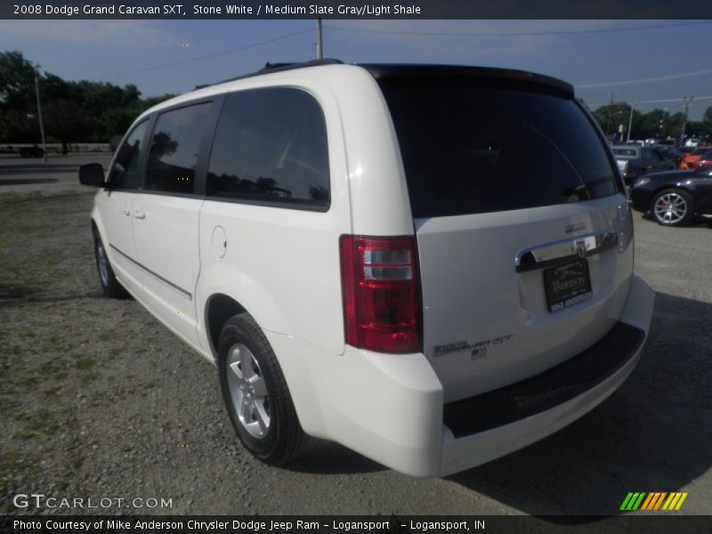 Stone White / Medium Slate Gray/Light Shale 2008 Dodge Grand Caravan SXT