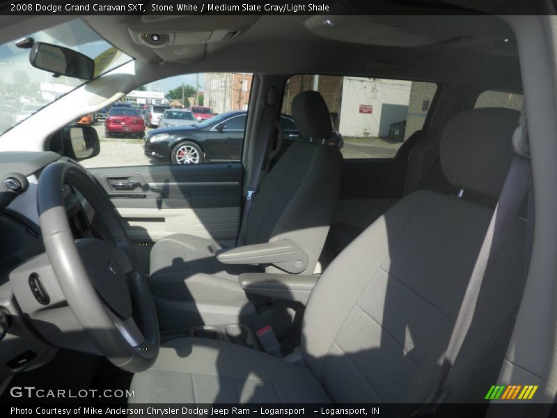 Stone White / Medium Slate Gray/Light Shale 2008 Dodge Grand Caravan SXT