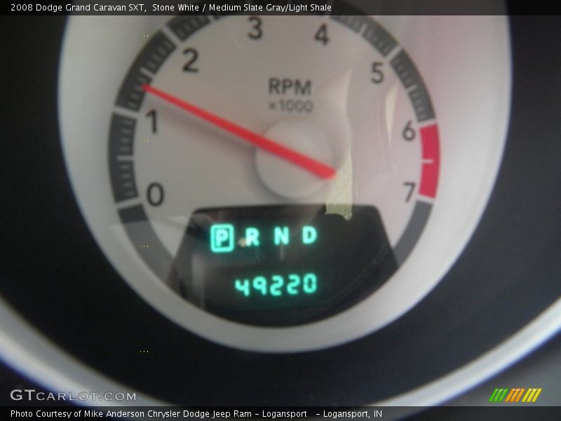 Stone White / Medium Slate Gray/Light Shale 2008 Dodge Grand Caravan SXT