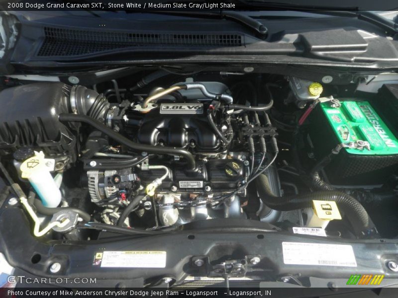 Stone White / Medium Slate Gray/Light Shale 2008 Dodge Grand Caravan SXT