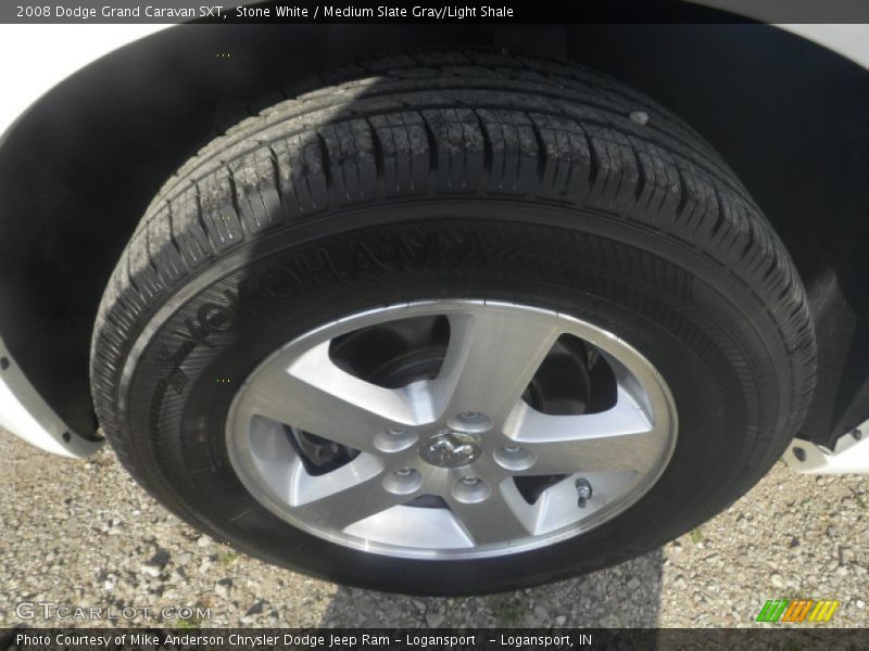 Stone White / Medium Slate Gray/Light Shale 2008 Dodge Grand Caravan SXT