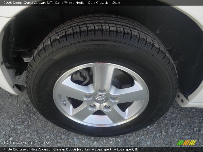 Stone White / Medium Slate Gray/Light Shale 2008 Dodge Grand Caravan SXT