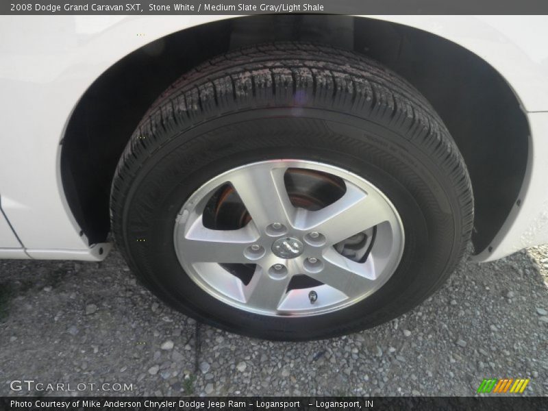 Stone White / Medium Slate Gray/Light Shale 2008 Dodge Grand Caravan SXT