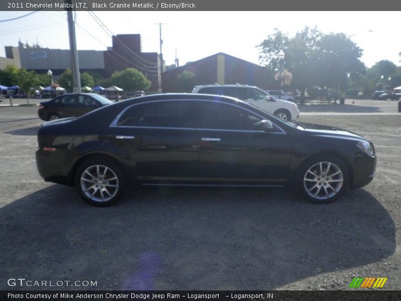 Black Granite Metallic / Ebony/Brick 2011 Chevrolet Malibu LTZ