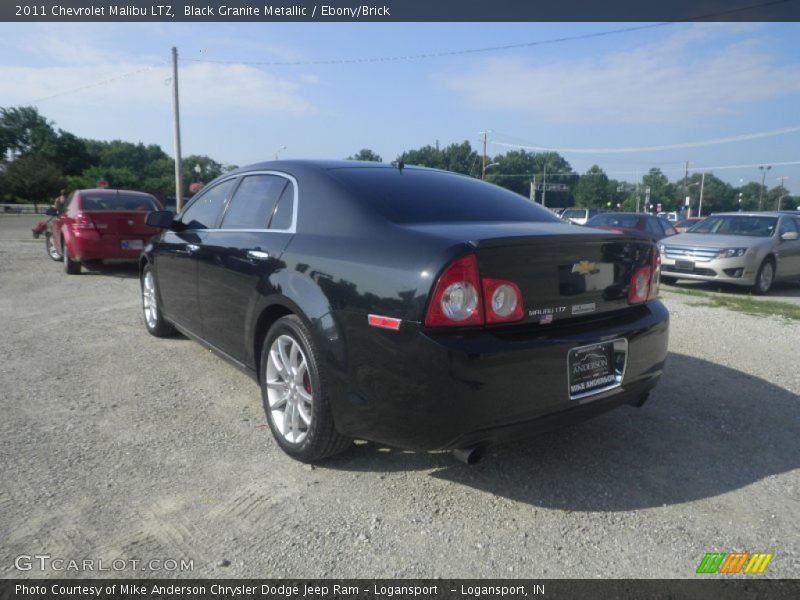 Black Granite Metallic / Ebony/Brick 2011 Chevrolet Malibu LTZ